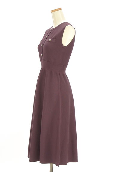 PROPORTION BODY DRESSING（プロポーションボディ ドレッシング）の古着「膝下丈ニットフレアワンピース（ワンピース・チュニック）」大画像３へ