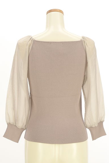 PROPORTION BODY DRESSING（プロポーションボディ ドレッシング）の古着「シアーボリューム袖リブニット（ニット）」大画像２へ
