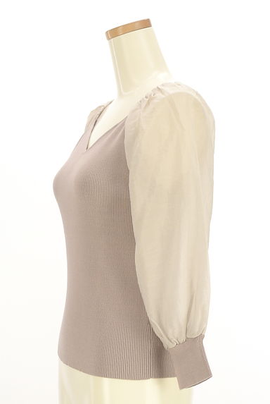 PROPORTION BODY DRESSING（プロポーションボディ ドレッシング）の古着「シアーボリューム袖リブニット（ニット）」大画像３へ