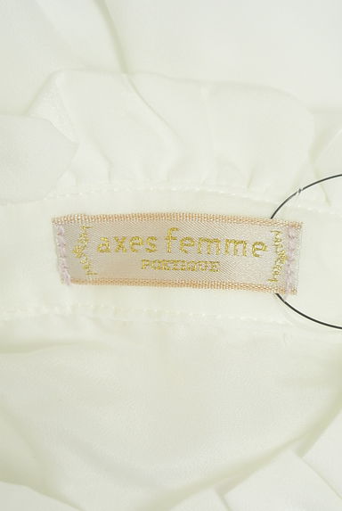 axes femme（アクシーズファム）の古着「axes femme POETIQUE リボン付き光沢ブラウス（ブラウス）」大画像６へ