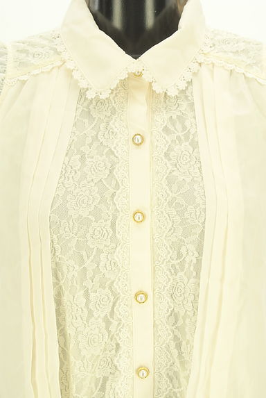 axes femme（アクシーズファム）の古着「レース×シフォンレイヤード風ブラウス（ブラウス）」大画像４へ