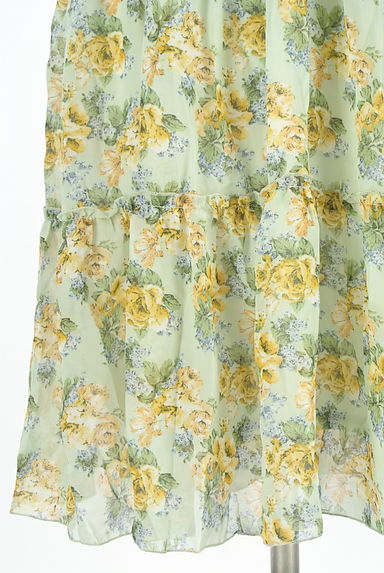 axes femme（アクシーズファム）の古着「花柄シフォンティアードキャミワンピース（キャミワンピース）」大画像５へ