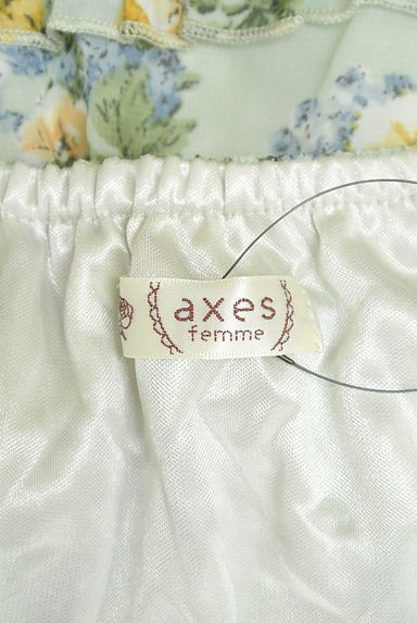 axes femme（アクシーズファム）の古着「花柄シフォンティアードキャミワンピース（キャミワンピース）」大画像６へ