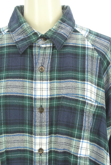 ZUCCa（ズッカ）の古着「ペプラムチェック柄シャツ（ブラウス）」大画像４へ