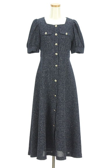 PROPORTION BODY DRESSING（プロポーションボディ ドレッシング）の古着「ツイードロングワンピース（ワンピース・チュニック）」大画像１へ