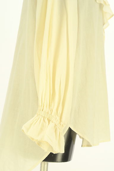 Cloth&Cross（クロス＆クロス）の古着「ティアードフリルカラーシアーカットソー（カットソー・プルオーバー）」大画像５へ