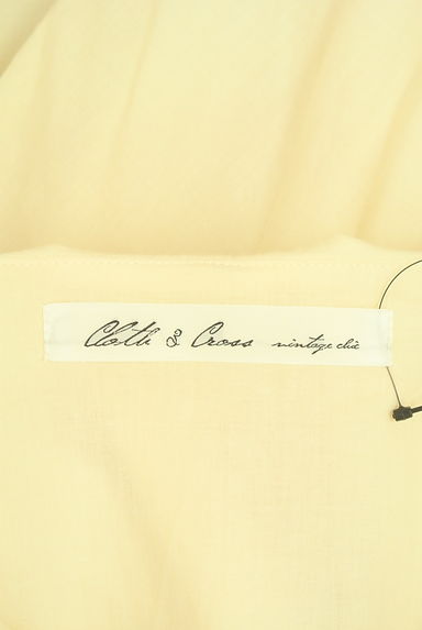 Cloth&Cross（クロス＆クロス）の古着「ティアードフリルカラーシアーカットソー（カットソー・プルオーバー）」大画像６へ