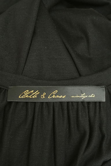 Cloth&Cross（クロス＆クロス）の古着「フレンチスリーブティアードフリルワンピース（ワンピース・チュニック）」大画像６へ