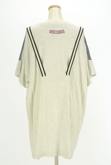 drug store's（ドラッグストアーズ）の古着「シャンブレー切替半袖Tシャツワンピース（ワンピース・チュニック）」大画像２へ