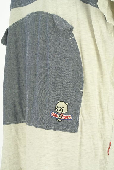 drug store's（ドラッグストアーズ）の古着「シャンブレー切替半袖Tシャツワンピース（ワンピース・チュニック）」大画像５へ