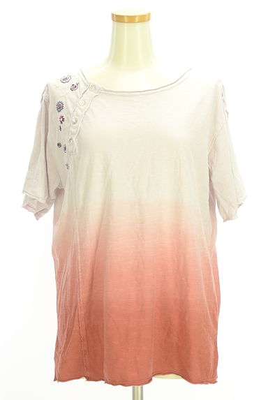 drug store's（ドラッグストアーズ）の古着「刺繍入りグラデーションTシャツ（カットソー・プルオーバー）」大画像１へ