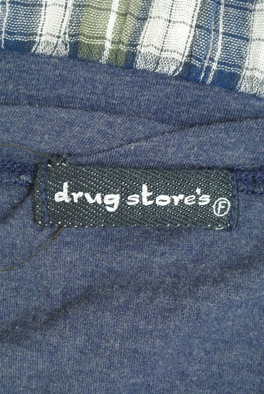 drug store's（ドラッグストアーズ）の古着「チェック柄切替半袖ワンピース（カットソー・プルオーバー）」大画像６へ