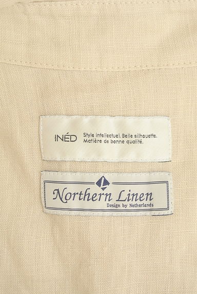 INED（イネド）の古着「スキッパー襟プルオーバーシャツ（カットソー・プルオーバー）」大画像６へ
