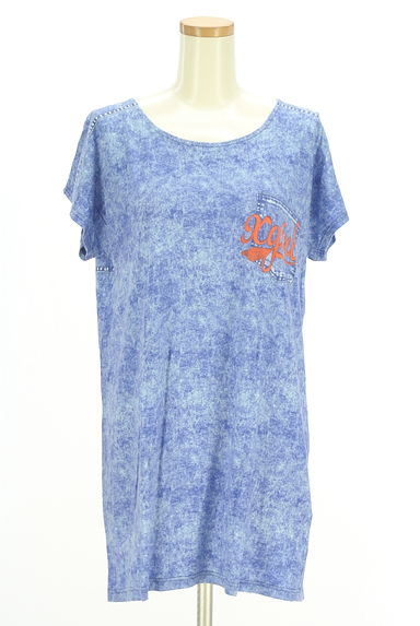 X-girl（エックスガール）の古着「フェイクポケットデニム風Tシャツ（Ｔシャツ）」大画像１へ