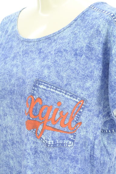 X-girl（エックスガール）の古着「フェイクポケットデニム風Tシャツ（Ｔシャツ）」大画像４へ
