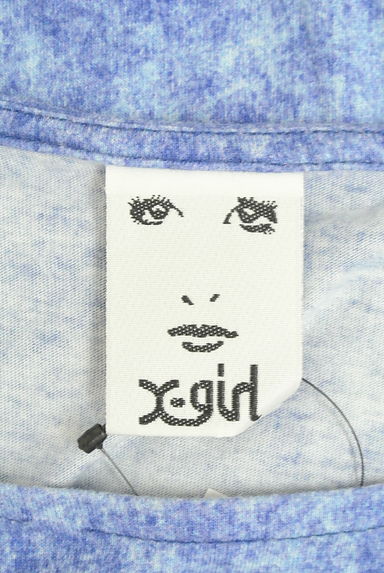 X-girl（エックスガール）の古着「フェイクポケットデニム風Tシャツ（Ｔシャツ）」大画像６へ