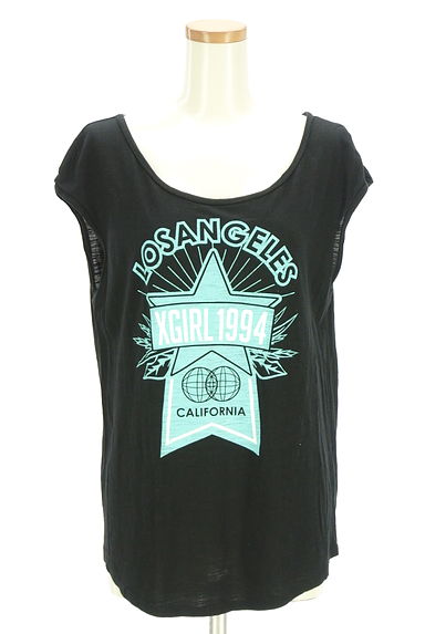 X-girl（エックスガール）の古着「ノースリプリントトップス（Ｔシャツ）」大画像１へ