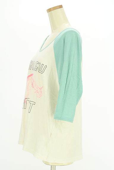 X-girl（エックスガール）の古着「七分袖ラグランTシャツ（Ｔシャツ）」大画像３へ