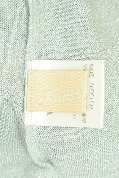 LAISSE PASSE（レッセパッセ）の古着「ラメ入りフレンチスリーブニットトップス（ニット）」大画像６へ