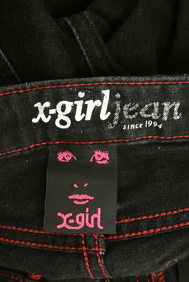 X-girl（エックスガール）の古着「ハートポケットブラックデニム（デニムパンツ）」大画像６へ