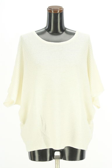 AZUL BY MOUSSY（アズールバイマウジー）の古着「半袖ドルマンニットトップス（ニット）」大画像１へ