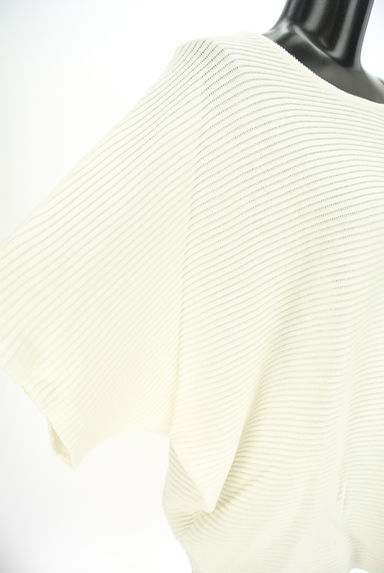 AZUL BY MOUSSY（アズールバイマウジー）の古着「半袖ドルマンニットトップス（ニット）」大画像４へ