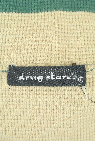drug store's（ドラッグストアーズ）の古着「ロゴ刺繍入り太ボーダー柄ワッフルワンピース（ワンピース・チュニック）」大画像６へ