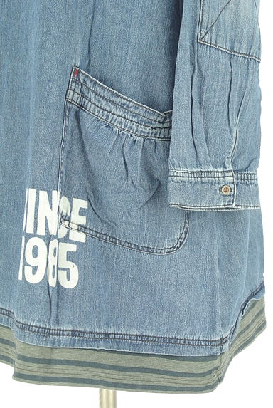 drug store's（ドラッグストアーズ）の古着「ロゴ入りデニムワンピース（ワンピース・チュニック）」大画像５へ