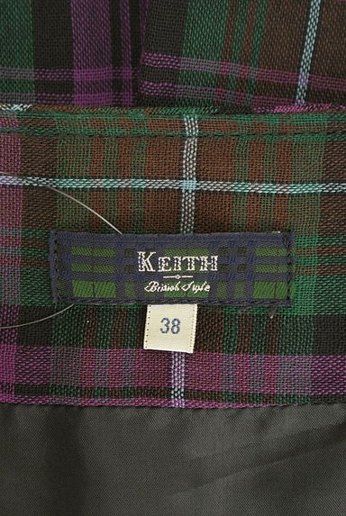 KEITH（キース）の古着「チェック柄プリーツスカート（スカート）」大画像６へ