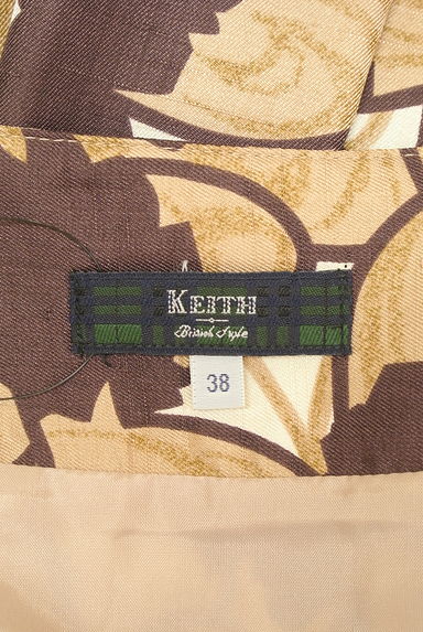 KEITH（キース）の古着「タックプリーツ総柄スカート（スカート）」大画像６へ
