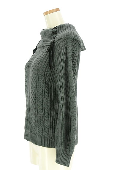 axes femme（アクシーズファム）の古着「レースアップケーブルニット（ニット）」大画像３へ