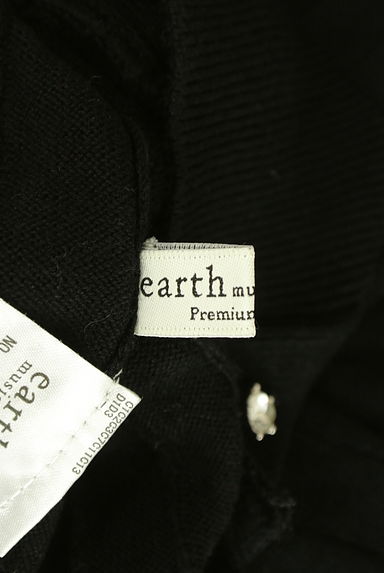 earth music&ecology（アースミュージック＆エコロジー）の古着「ラインストーンボタン9分袖リブニットカーディガン（カーディガン・ボレロ）」大画像６へ