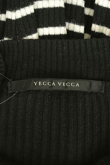 YECCA VECCA（イェッカヴェッカ）の古着「ゴールドボタン付きボーダー柄リブニットトップス（ニット）」大画像６へ