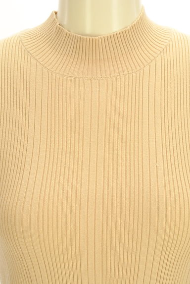 YECCA VECCA（イェッカヴェッカ）の古着「モックネックノースリリブニットトップス（ニット）」大画像４へ