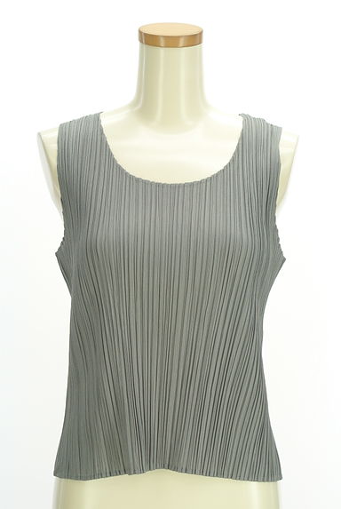 PLEATS PLEASE（プリーツプリーズ）の古着「光沢プリーツトップス（カットソー・プルオーバー）」大画像１へ