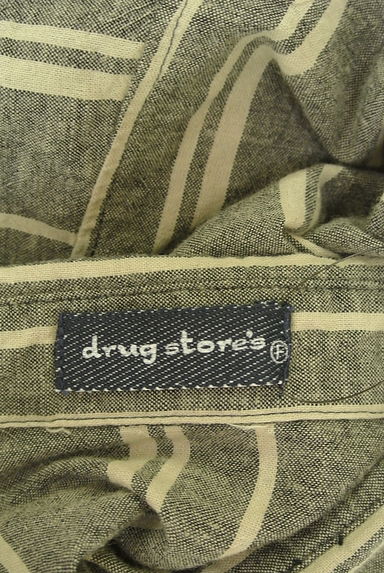 drug store's（ドラッグストアーズ）の古着「ブタプリント入りストライプ柄シャツワンピース（ワンピース・チュニック）」大画像６へ