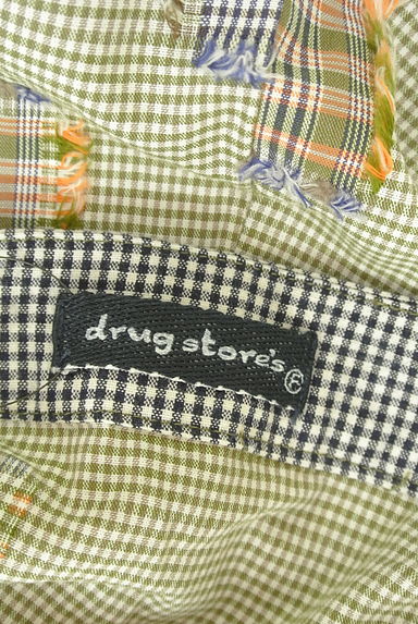 drug store's（ドラッグストアーズ）の古着「別チェック柄ミックスパッチワーク風カットソー（カットソー・プルオーバー）」大画像６へ