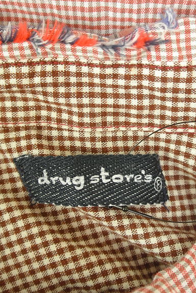 drug store's（ドラッグストアーズ）の古着「別チェック柄ミックスパッチワーク風シャツワンピース（カジュアルシャツ）」大画像６へ