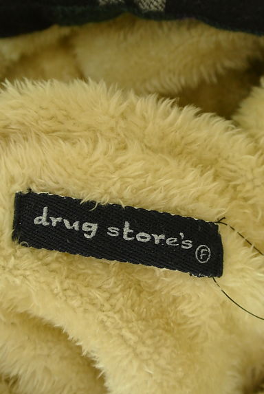 drug store's（ドラッグストアーズ）の古着「裏ボアチェック柄フーディロングコート（コート）」大画像６へ