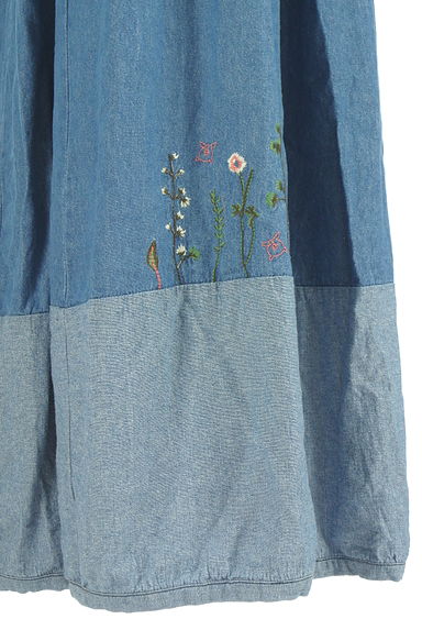 drug store's（ドラッグストアーズ）の古着「刺繍入りデニムロングスカート（ロングスカート・マキシスカート）」大画像５へ