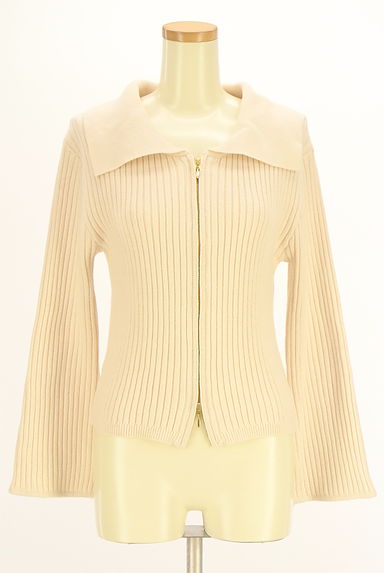 PROPORTION BODY DRESSING（プロポーションボディ ドレッシング）の古着「ビッグカラーリブニットカーディガン（カーディガン・ボレロ）」大画像１へ