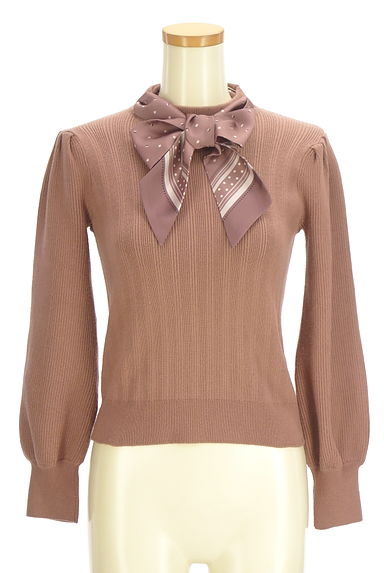 JILL by JILLSTUART（ジルバイジルスチュアート）の古着「スカーフ付きモックネックニット（ニット）」大画像１へ