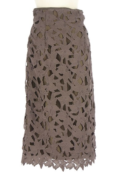 JILL by JILLSTUART（ジルバイジルスチュアート）の古着「花柄刺繍レースロングスカート（ロングスカート・マキシスカート）」大画像１へ
