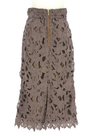 JILL by JILLSTUART（ジルバイジルスチュアート）の古着「花柄刺繍レースロングスカート（ロングスカート・マキシスカート）」大画像２へ