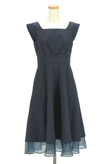 JILL by JILLSTUART（ジルバイジルスチュアート）の古着「裾レース膝下フレアワンピース（ワンピース・チュニック）」大画像１へ