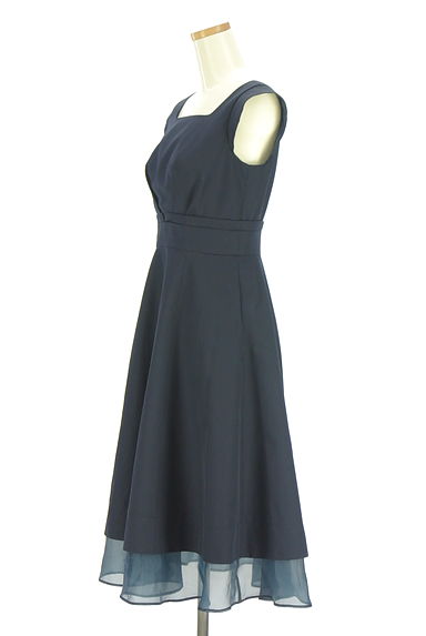 JILL by JILLSTUART（ジルバイジルスチュアート）の古着「裾レース膝下フレアワンピース（ワンピース・チュニック）」大画像３へ