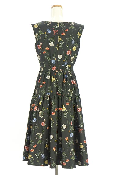 JILL by JILLSTUART（ジルバイジルスチュアート）の古着「花柄膝下フレアワンピース（ワンピース・チュニック）」大画像２へ
