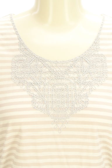 COMME CA（コムサ）の古着「刺繍入りボーダーカットソー（カットソー・プルオーバー）」大画像４へ