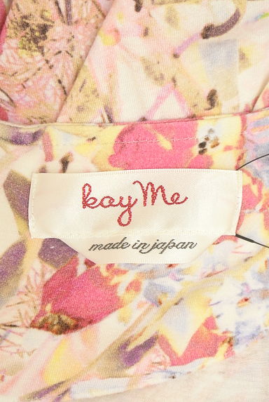 kay me（ケイミー）の古着「アシメドレープ花柄膝下ワンピース（ワンピース・チュニック）」大画像６へ