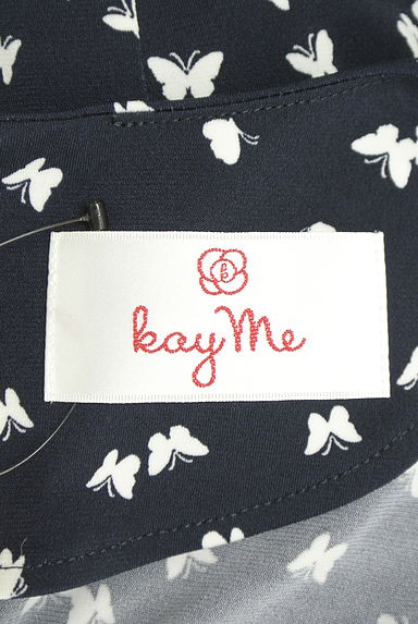 kay me（ケイミー）の古着「蝶柄ストレッチ膝下ワンピース（ワンピース・チュニック）」大画像６へ